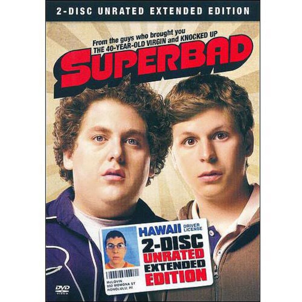 Superbad (Extended Edition) DVD 2 Disc Set Unrated Columbia Pictures